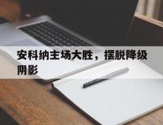 开云体育下载-包含安科纳主场大胜，摆脱降级阴影的词条
